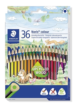 Staedtler Farbstift Noris Upcycled Wood dreieckig (36)